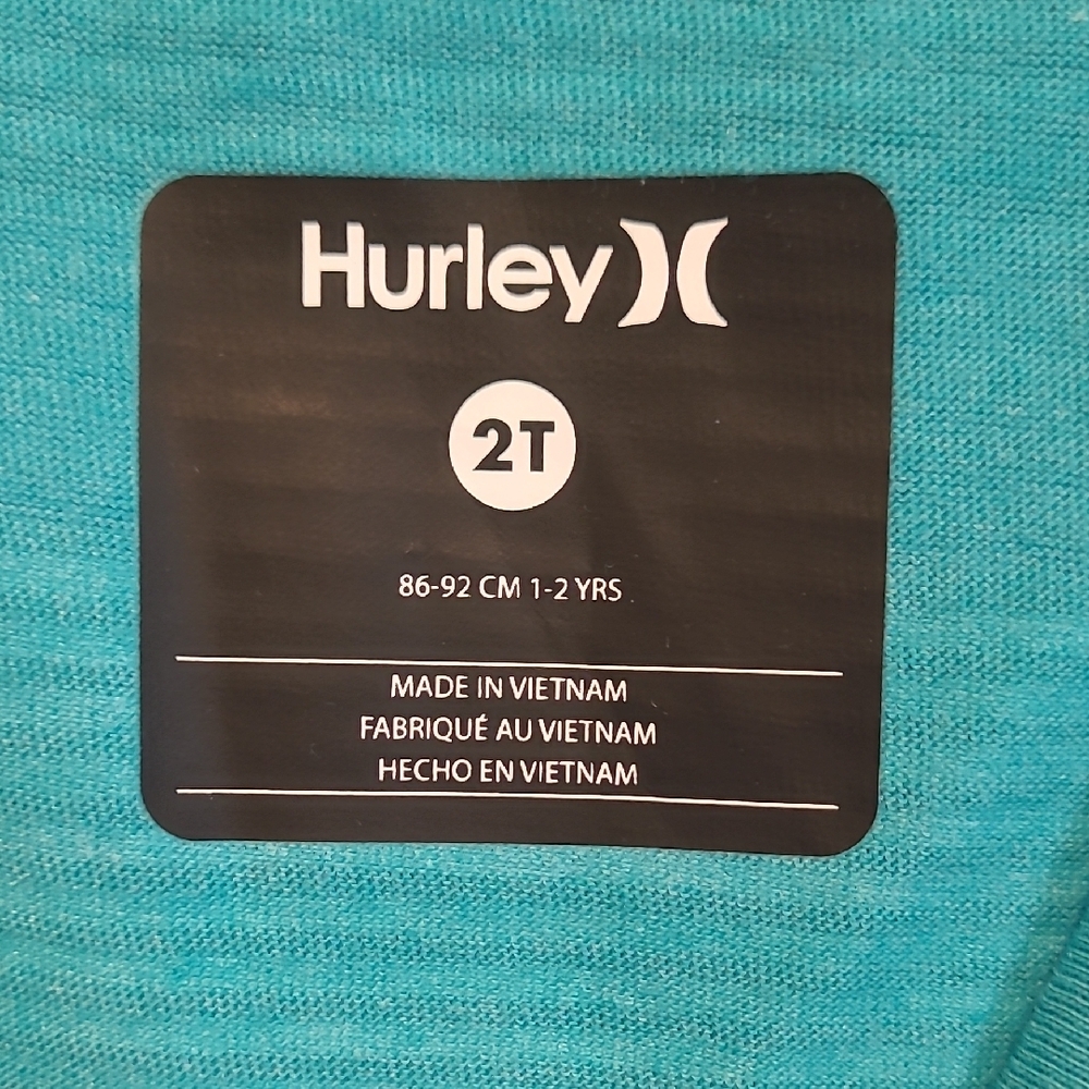 Hurley Kids Teal and Navy Striped Tank Top - Picture 7 of 10
